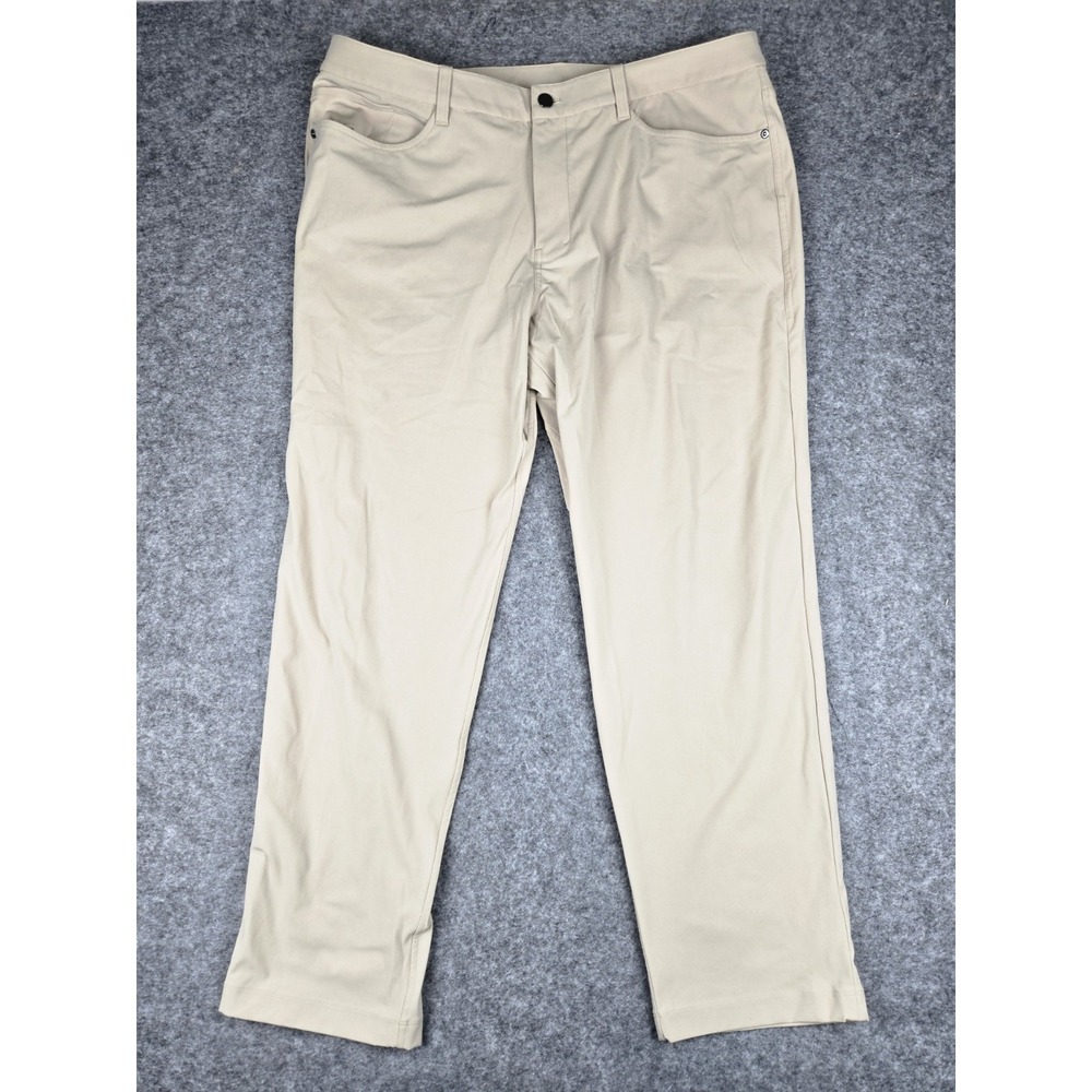 Lululemon ABC Classic Fit 5 Pocket Pants Men's 38 (Fit 38x29) Khaki Warpstreme